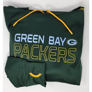 Green Bay Packers Women's Green Hoodie Sweatshirt Size Medium '47 Forward NFL‎